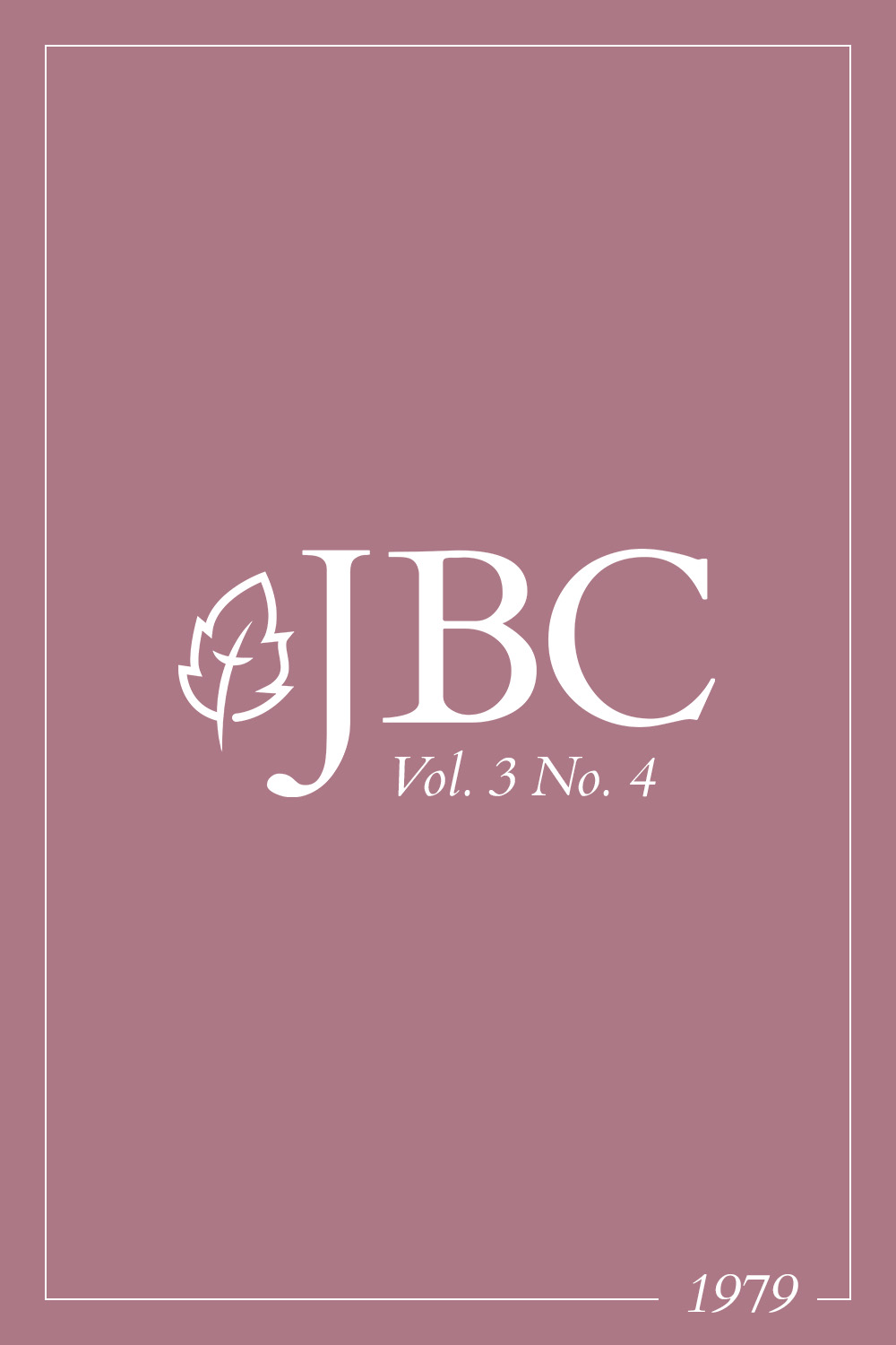 JBC Volume 3:4 (1979) PDF Featured Image